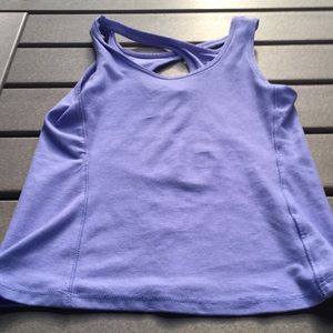 Purple sport tank top